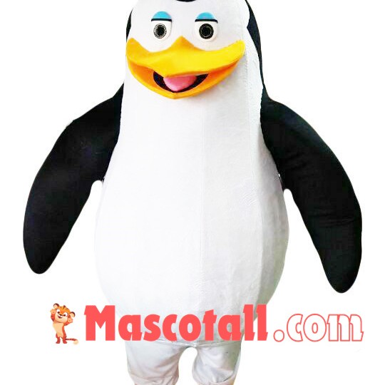 Emperor Penguin Of Madagascar Cartoon Mascot Costume