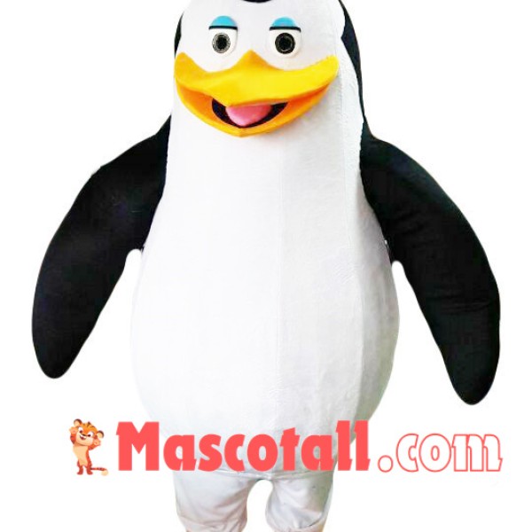 Emperor Penguin Of Madagascar Cartoon Mascot Costume
