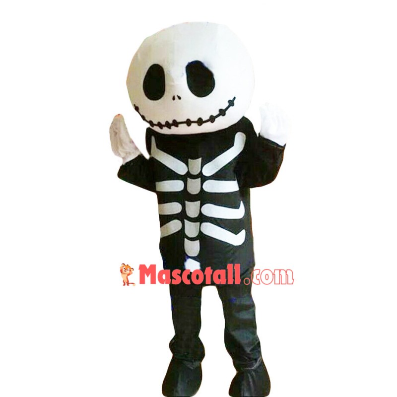 Halloween Skeleton Man Mascot Costume