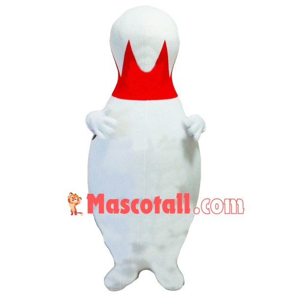 Large White Bowling Bottle Mascot Costume