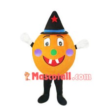 Halloween Wizard Pumpkin Mascot Costume