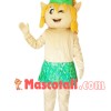 Elf In The Leaf Skirt Mascot Costume