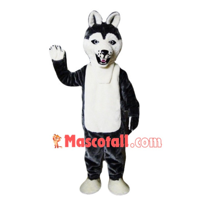 Bad Black Wolf Mascot Costume For Adult