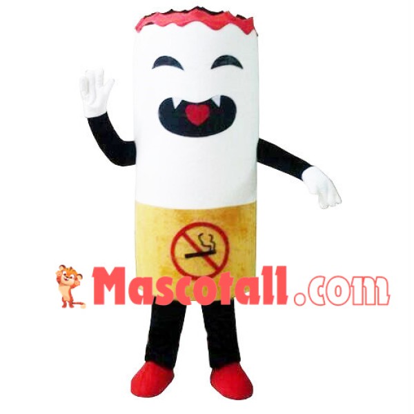 Lighted Cigarette Mascot Cartoon Costume