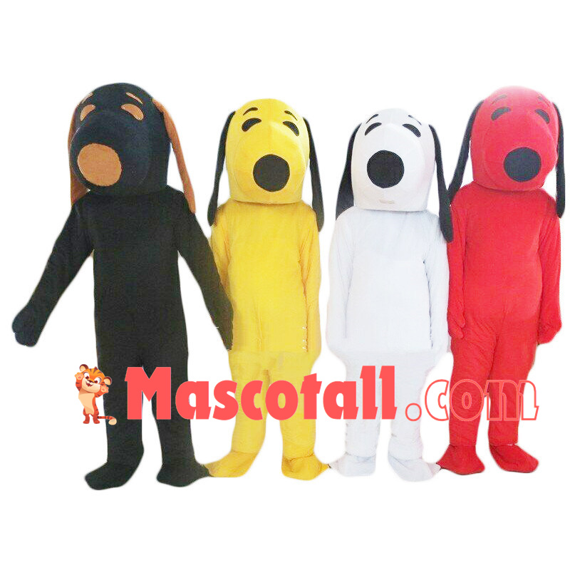 Colorful Snoopy Dog Mascot Costume