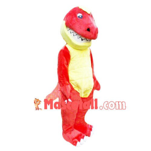 Angry Red Tyrannosaurus Mascot Costume