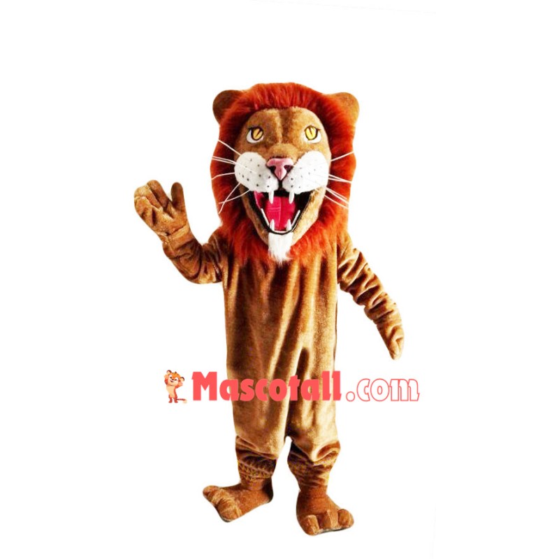 Roaring Hunting Lion Mascot Costume