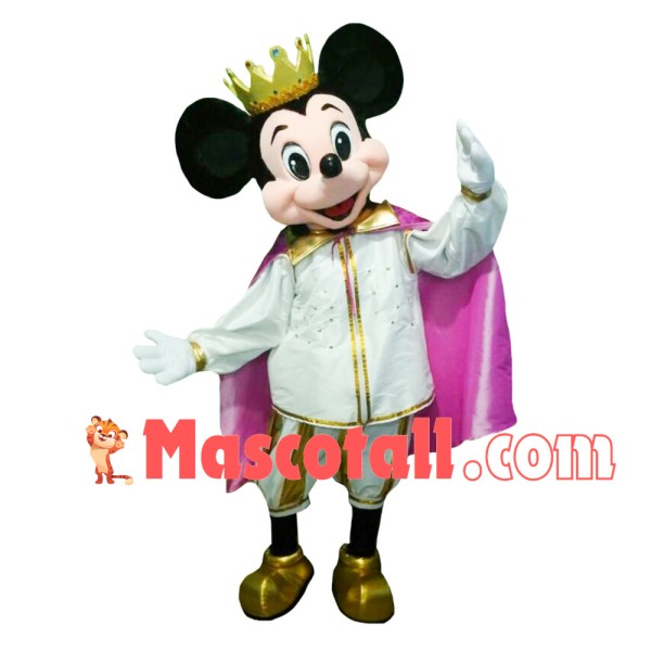 Crown Mickey Mascot Cartoon Costume