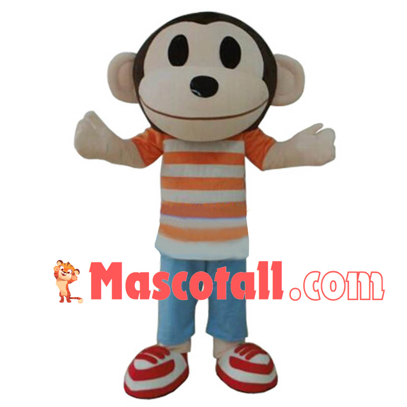 Pleased Monkey Mascot Costume In The Set
