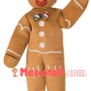 Gingerbread Man Mascot Costume For Christmas Party