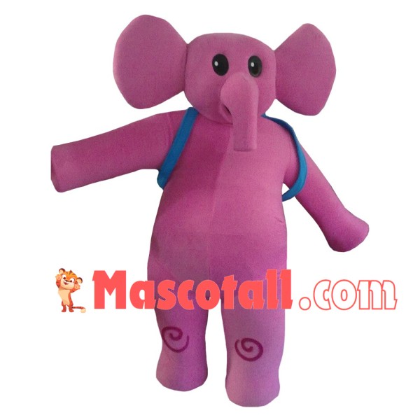 Little Pink Elephant Mascot Costume