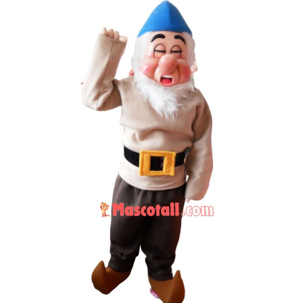 Sneezy Dwarf Mascot Adult Costume