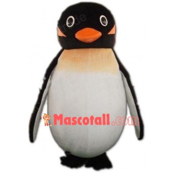 Orange Snow Penguin Mascot Costume