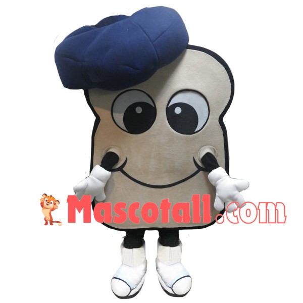 Sliced Bread In The Chef Hat Mascot Costume