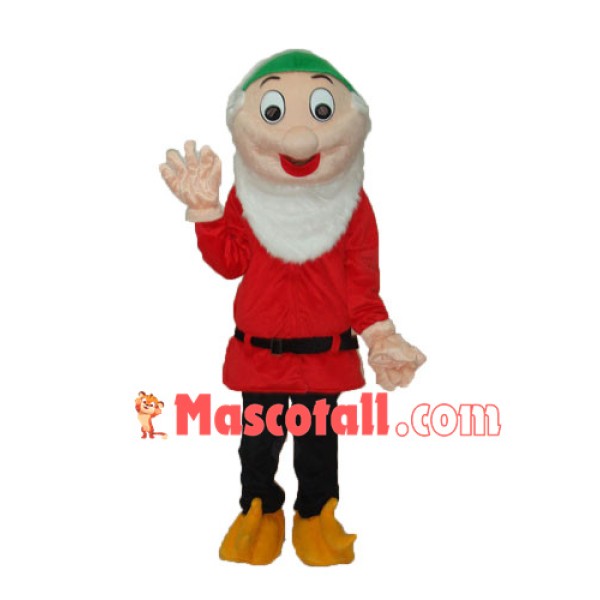 The Dwarf Mascot Costume In Red Coat