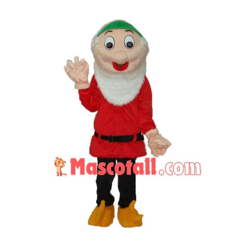 The Dwarf Mascot Costume In Red Coat