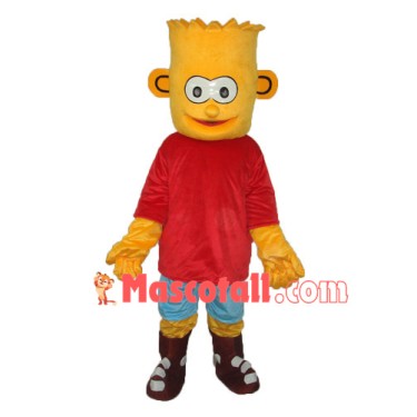 Naughty Boy Bart Simpson Mascot Costume