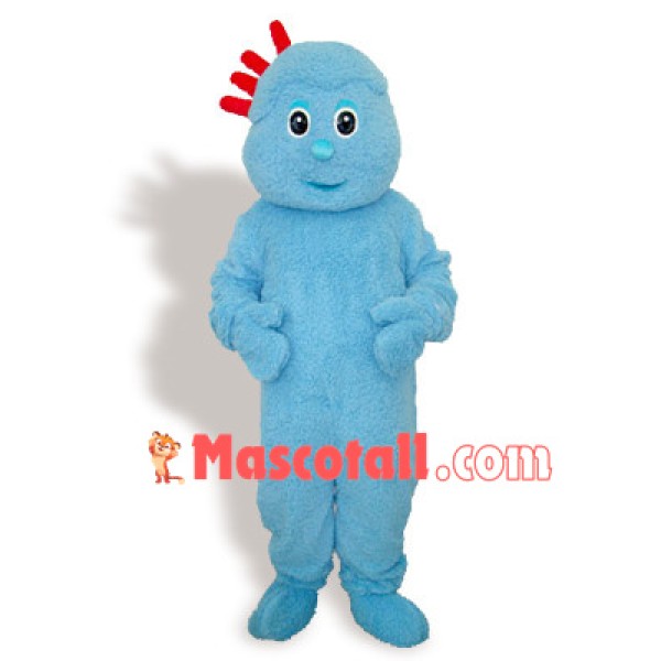 Plush Blue Iggle Piggle Mascot Costume