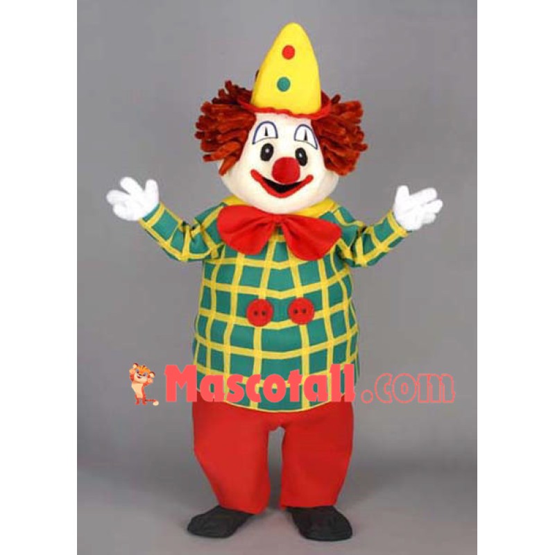 Clown In The Plaid Suit Mascot Costume