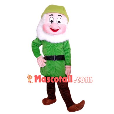 Green Big Nose Dwarf Mascot Costume