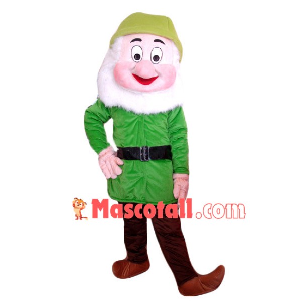 Green Big Nose Dwarf Mascot Costume