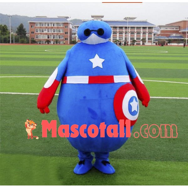 Captain America Baymax Mascot Costume
