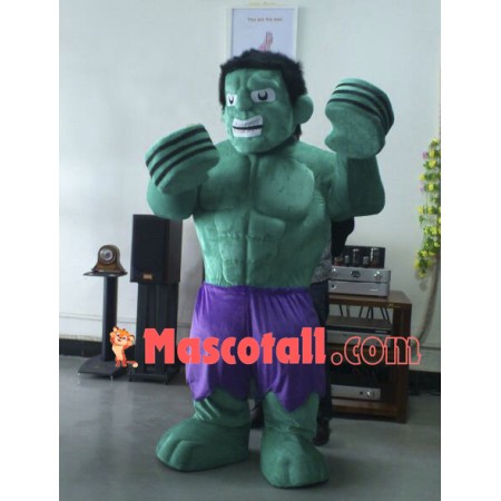Powerful Strong Hulk Mascot Costume