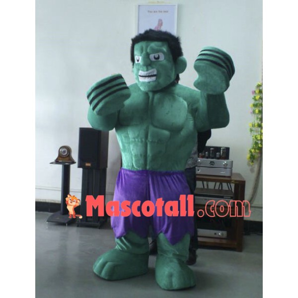 Powerful Strong Hulk Mascot Costume