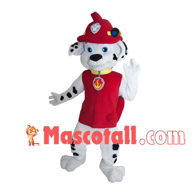 Fire Dog Marshall Mascot Costume