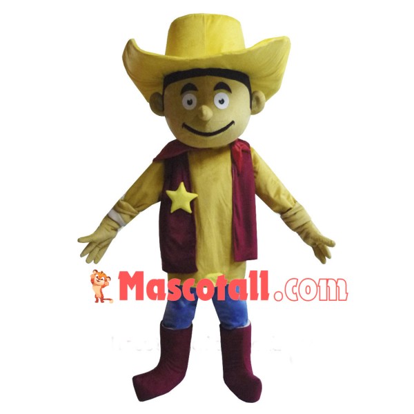 Stylish Cowboy Mascot Adult Costume