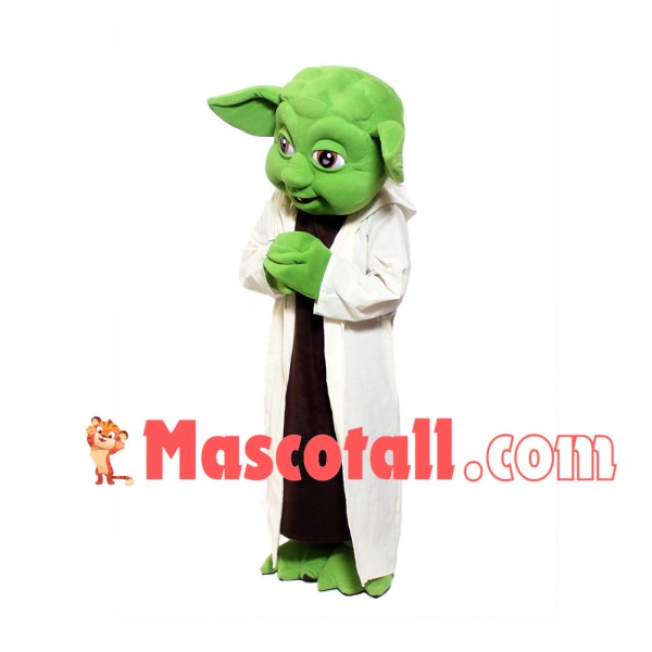Friendly Green Alien Mascot Adult Costume
