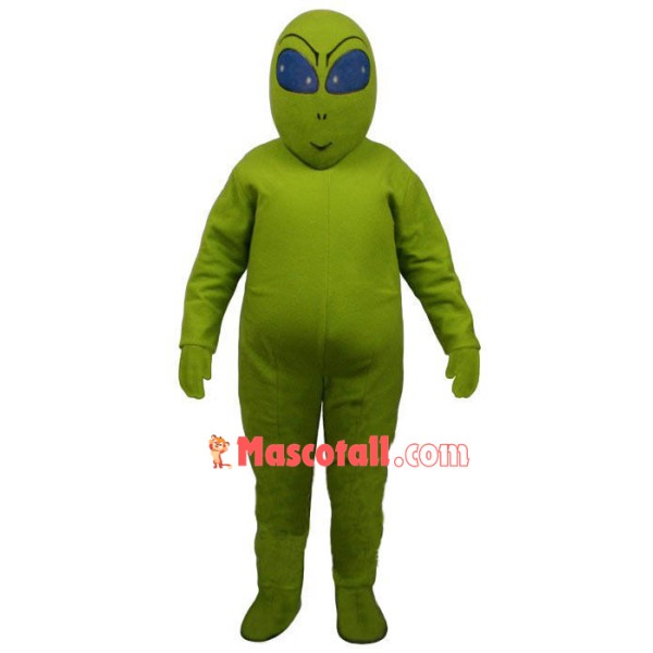 Green Alien Mascot Funny Costume