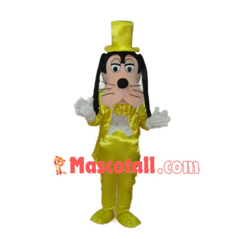 Goofy Mascot Costume With Yellow Suit