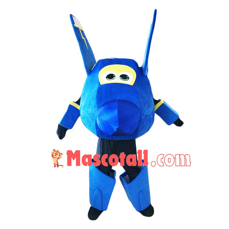 Blue Jerome Mascot Super Wings Costume