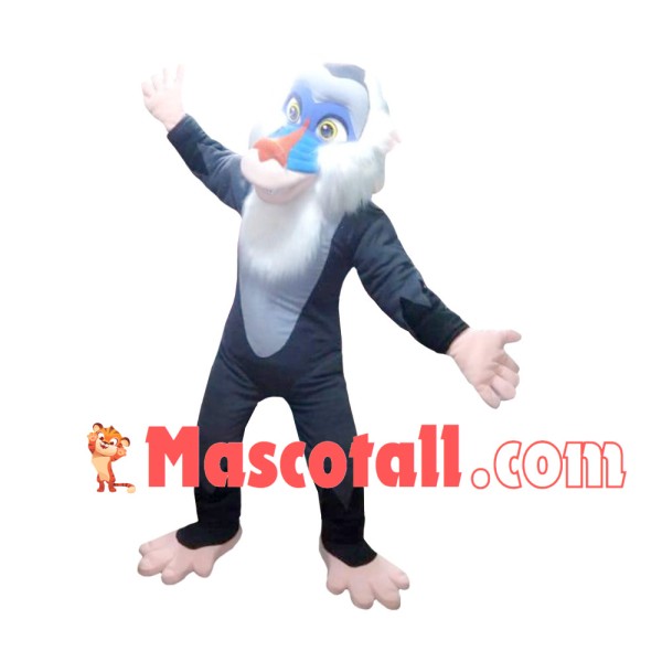 Agile Blue-faced Ape Mascot Costume