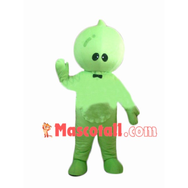 Green Tie Doll Mascot Cartoon Costume