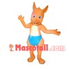 Baby Kangaroo In The Blue Diaper Mascot Costume