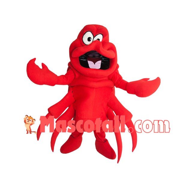 Big Crab Brandishing Tongs Mascot Costume