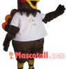 Running Sport Brown Chicken Mascot Costume