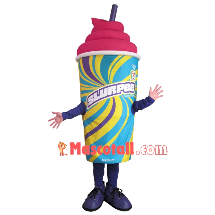 Strawberry Flavor Slurpee Mascot Costume