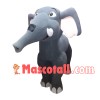 Sightseeing Gray Wild Elephant Mascot Costume