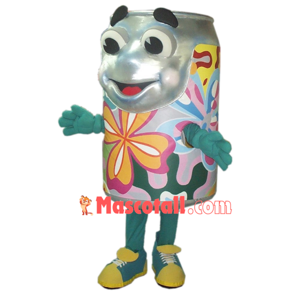 Colored Aluminum Beverage Can Mascot Costume