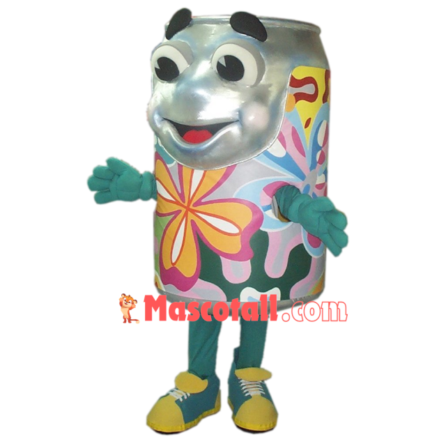 Colored Aluminum Beverage Can Mascot Costume