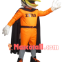 Riding Bird Mascot Costume Of Brand