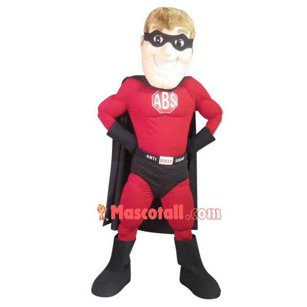 Powerful Hero Superman Mascot Costume