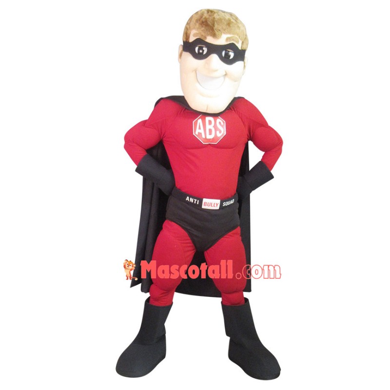 Powerful Hero Superman Mascot Costume
