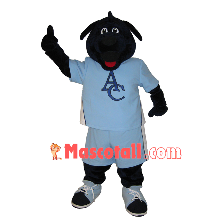 Black Dog Of Club Mascot Costume