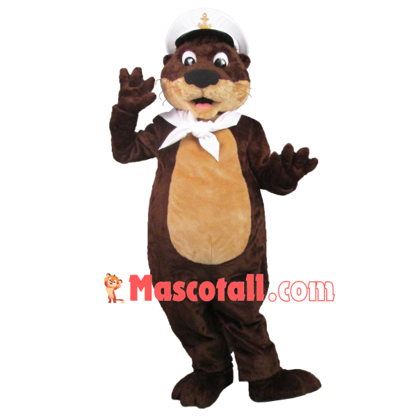 Captain Tiger Mascot Plush Costume