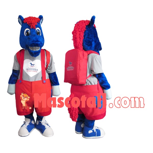 Blue Horse Of Childrens Hospital Mascot Costume