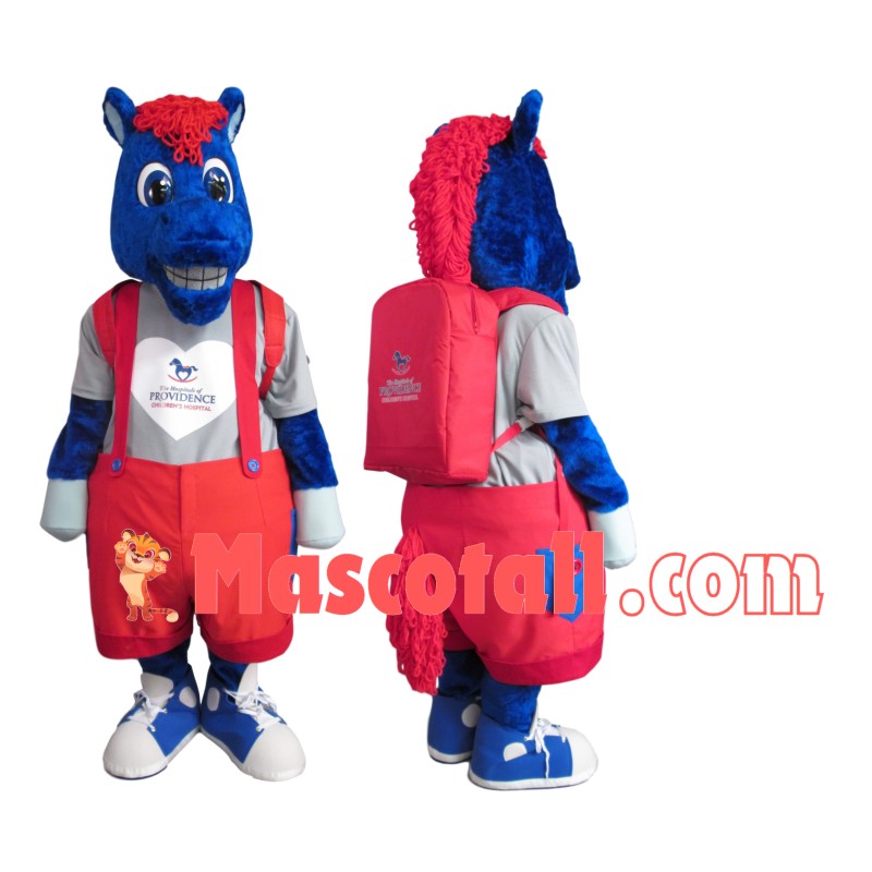 Blue Horse Of Childrens Hospital Mascot Costume